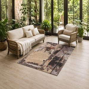 Tapis RUGS DEPOT LXDP-0958 en gros, couleur terre cuite dorée, style oriental traditionnel, imprimé numériquement, lavable en machine, en chenille, antidérapant - Product Image 6