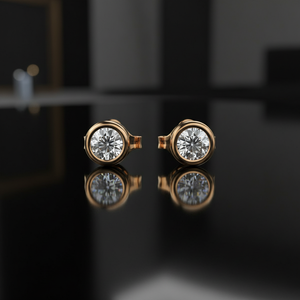 Bijoux pour femmes en argent sterling 925, serti de moissanite, boucles d'oreilles à clous délicates et mignonnes, petites, pour mariage, usage quotidien - Product Image 5