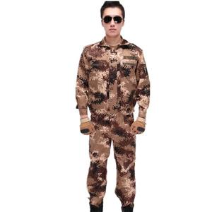 Gran oferta, uniforme táctico hecho a medida, traje de entrenamiento de camuflaje de manga larga transpirable, tela de lona tejida impermeable - Product Image 2