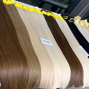 Extensions de cheveux vietnamiennes en vrac au prix de gros Double noyade 100 grammes Couleurs claires 26 pouces - Product Image 1