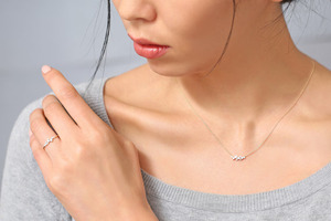 Collar de Diamantes con Incrustaciones de Diamantes de Laboratorio en Oro Amarillo Sólido de 14K, Certificado, Elegante, para Mujer, Venta al Por Mayor - Product Image 4