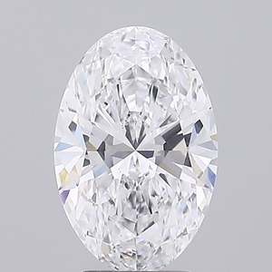 เพชรที่ไหลลื่น3.51กะรัตทรงรีสำหรับการออกแบบเครื่องประดับลายเซ็นใบรับรอง CVD 12.83มม. VS1สีใส - Product Image 1