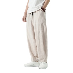 Streetwear Style <b>Mens</b> Lightweight <b>Linen</b> Pants At Wholesale Rate Summer Clothing Everyday Wear Usage <b>Linen</b> <b>Trouser</b> - Product Image 4