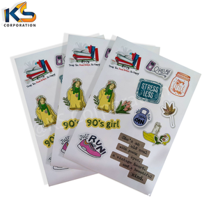 Diseño personalizado A4 A5 hoja de pegatinas de vinilo etiqueta personajes beso corte hojas de pegatinas de dibujos animados - Product Image 2