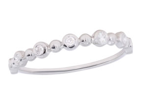 Exquisito laboratorio redondo de 0,10 quilates crecido burbujas de moissanita bandas de boda oro sólido y esterlina venta al por mayor barata - Product Image 5