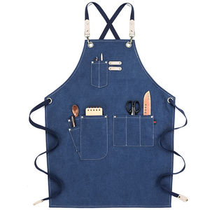 Canvas Waterproof <b>Apron</b> Custom Logo Coffee Shop <b>Apron</b> <b>Kitchen</b> <b>Apron</b> Baking Work Clothes - Product Image 2