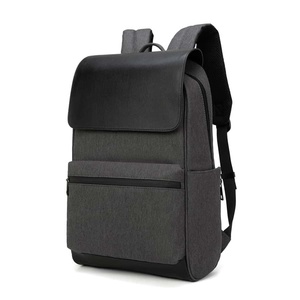 XINGYONZHE Modern Vintage Style <b>Waterproof</b> Laptop <b>Backpack</b> <b>Black</b> Color Daily Use - Product Image 4