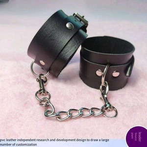 Hot <b>Sexy</b> BDSM Punk Couples Bondage Adjustable PU Leather <b>Handcuffs</b> and Ankle Cuff Restraints <b>Set</b> - Product Image 4