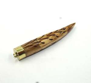 Collar con colgante de cuerno de búfalo de moda único de lujo tamaño personalizado tallado a mano encanto de cuerno de toro para regalos inspirados en la India - Product Image 3