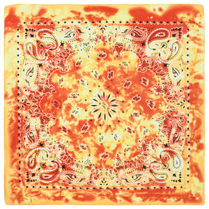 Bandanas carrés en polyester recyclé à imprimé personnalisé hip-hop, dégradé tie-dye, paisley, en gros - Product Image 3