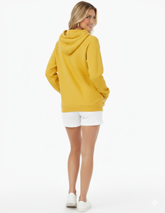 Sudadera con capucha de fabricación al por mayor para mujer Material de algodón 100% transpirable logotipo personalizado estampado sólido Sudadera con capucha - Product Image 3