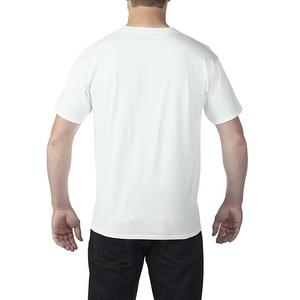 Vente en gros T-shirt 100% coton pour hommes, chemise à épaules dénudées, col en V épais, avec logo personnalisé, chemises habillées pour hommes - Product Image 2