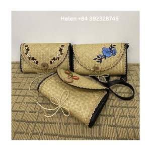 Monedero de hierba de mar con forma de sobre cruzado, monedero de mano hecho a mano para mujer, estilo Vintage, precio de fábrica al por mayor para damas de moda - Product Image 4