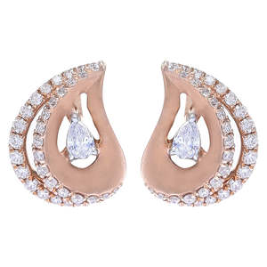 Serene Elegance Luxurious Diamond Stud Earrings Fine Jewelry Collection - Product Image 2