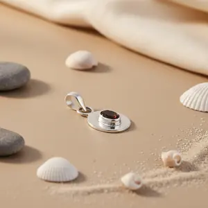 Plata 925 con Oro Rosa y Ónice para Regalo de Piedra Preciosa para Mujer, Nuevo Título: Turquesa Platino para Regalo Religioso para Mujer, Nuevo Título: Ópalo - Product Image 1