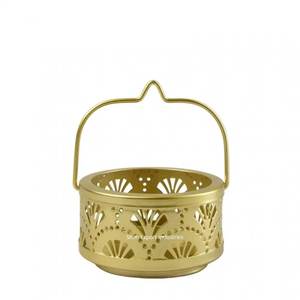 Solid Brass <b>Tealight</b> Candle <b>Holder</b> Gold Finished for Home & Christmas Decoration <b>Hanging</b> Metal <b>Tealight</b> <b>Holder</b> - Product Image 1
