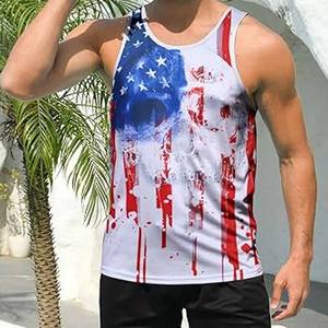 Customs <b>Men's</b> Quick Dry Breathable Tank Tops 100% Polyester Running <b>Vest</b> <b>Gym</b> Tank Top Seamless Singlet made by Dress Sports - Product Image 2