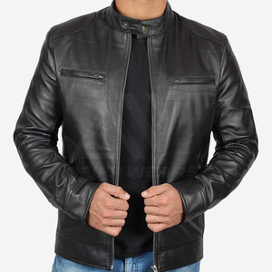 Chaqueta de moda de cuero de manga larga para hombre de alta calidad Diseña tu propio estilo de invierno al mejor precio chaqueta de cuero - Product Image 3