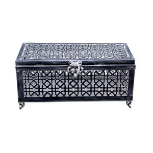 Caja decorativa de boda de nuevo diseño, caja de forma redonda de Metal dorado para mesa, caja de almacenamiento decorativa personalizada a granel - Product Image 6