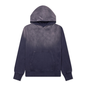 Sweat à capuche personnalisé pour homme, coupe classique, 100% coton, respirant, uni, délavé à la pierre, effet délavé, streetwear, hiver, haute qualité - Product Image 1