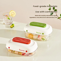 Bac à glaçons 32 compartiments en plastique, moule à glaçons avec couvercle, boîte de rangement pour congélateur, réutilisable