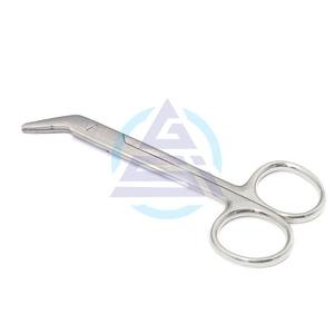 กรรไกรตัดลวดจัดฟันและครอบฟัน ขนาด 4.75 นิ้ว ใบมีดหยักแบบมุม สำหรับงานทันตกรรมและเครื่องมือทำฟันปลอม - Product Image 1