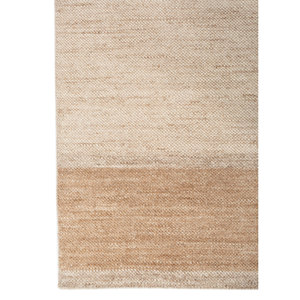 พรมทอมือลายเส้นสีเบจและสีน้ำตาลทรงสี่เหลี่ยมผืนผ้าขนาดใหญ่สำหรับห้องนั่งเล่นและห้องนอน-สไตล์คลาสสิกทำมือสำหรับวัยรุ่น - Product Image 4