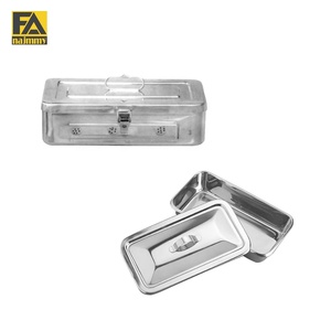 Premium Quality Customized Surgical Instrument <b>Box</b> Stainless Steel Tray With Cover For Operating Room Use - Product Image 1