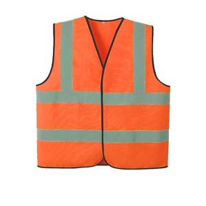 Gilet de sécurité réfléchissant haute visibilité unisexe Orange fluo et jaune - Product Image 3