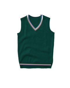 Suéter de Punto sin Mangas con Cuello en V para Hombre, de Alta Calidad, Antiarrugas, con Logotipo Personalizado Bordado, Ajustado, para Otoño e Invierno, OEM - Product Image 4