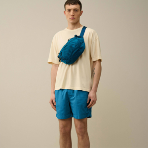 Short de bain homme de haute qualité en nylon à séchage rapide respirant imperméable écologique décontracté motif rayé tissé vêtements de plage - Product Image 1