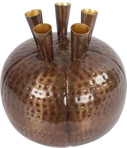 Vase à fleurs en métal fait à la main finition polie lisse artistique nouveau look côtier pour les affichages floraux contemporains pour les mariages - Product Image 5