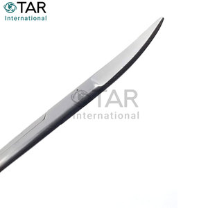 Thép không gỉ hoạt động mổ xẻ kéo thẳng cong vàng đen phiên bản cao cấp phẫu thuật kéo dụng cụ cứu thương - Product Image 3