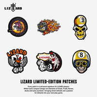 Sac de queue de billard LIZARD édition limitée, tendance, avec broderie personnalisée, badge décoratif DIY, autocollant pour sac de queue de billard