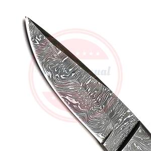 Cuchillo desollador de acero inoxidable de Damasco profesional hecho a mano con mango de madera \ Cuchillo desollador de alta calidad - Product Image 5