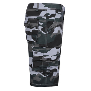 Pantalones cortos Cargo de algodón informales para hombre con patrón sólido Nuevo diseño Bolsillo suelto Fitness Cordón Jogging Shorts - Product Image 5