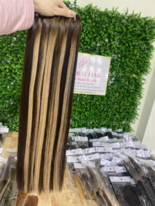 Extensiones de cabello de Color marrón liso de hueso de alta calidad vietnamita 100% sin procesar sin enredos sin desprendimiento con precio al por mayor - Product Image 3