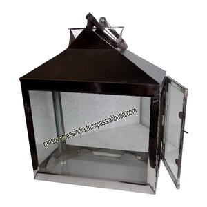 Linterna de acero inoxidable y vidrio de la mejor calidad para eventos, bodas, sala de estar y entrada - Product Image 1