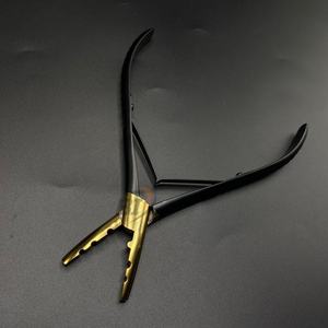 Wholesale Multi-Functional Black Gold Surgical Grade Reusable Pliers Sustainable Steel <b>Hair</b> <b>Extension</b> <b>Tools</b> - Product Image 3