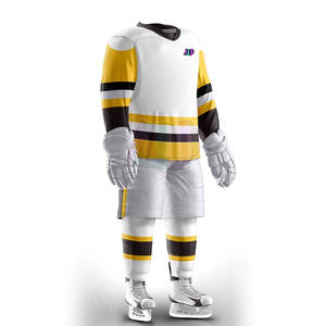 Nouvelle conception respirante et anti-humidité, ensembles de style uniforme de hockey sur glace, fabriqués en tissu léger et durable 100% polyester, unisexe adulte - Product Image 2