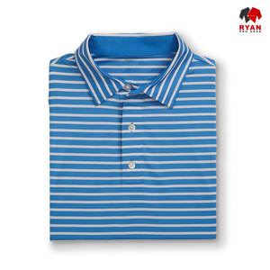 RYAN PRO GEAR Custom Men's Polo Shirts Front Customized Logo Anti-Wrinkle Knitted <b>Viscose</b>/<b>Polyester</b> <b>Fabric</b> OEM Service - Product Image 4