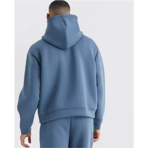 Conjunto Deportivo de Algodón 2026, Chaqueta con Capucha y Cremallera Completa, Pantalones Deportivos, Logotipo Personalizado, Ecológico, Cálido para Invierno, Dos Piezas - Product Image 5