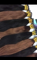 Extensions I-Tip en gros, prix d'usine, Inde, qualité supérieure, cheveux vierges doublement étirés, pointes épaisses, ondulation naturelle, ultra-fines, décolorées claires