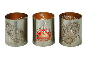 Portavelas para decoración de mesa y decoración de centro de mesa, productos de última tendencia, Juego de 3 Metal decorativo con acabado de bronce - Product Image 5