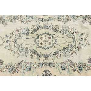 3.1x6.9 ft Rug, Turkish Vintage Accent Rug, <b>Brown</b> <b>Wool</b> Rug - Product Image 5