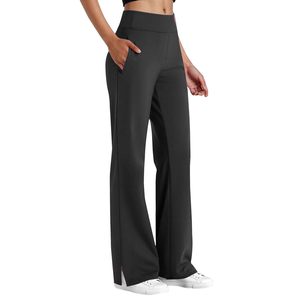 Leggings de Yoga con Logo Personalizado para Mujer, Cintura Media, Pierna Acampanada, Cintura Elástica, Estilo Urbano, para Gimnasio y Yoga - Product Image 1
