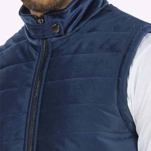 Gilet matelassé imperméable à l'eau pour hommes, vestes sans manches brodées vintage, doudoune pour l'hiver, style de la rue, fermeture à glissière vers le haut, vente en gros, 2024 - Product Image 3