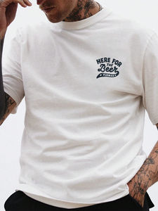 เสื้อยืดผู้ชายสั่งทำพิเศษ ขายดี เนื้อผ้านุ่ม 100% ผ้าฝ้าย พิมพ์ลายดิจิทัล แขนสั้น คอกลม ระบายอากาศได้ดี สวมใส่สบาย ผลิตในปากีสถาน - Product Image 5