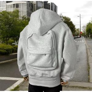 Sudadera con Capucha y Cremallera Personalizada OEM, Gruesa, de Felpa, de Algodón, para Hombre, de Invierno, de Secado Rápido, Transpirable, Holgada - Product Image 4