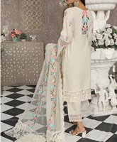 Salwar Kameez traditionnel indien pakistanais pour femmes, imprimé et brodé, en lin, respirant, robe de fête pour femmes